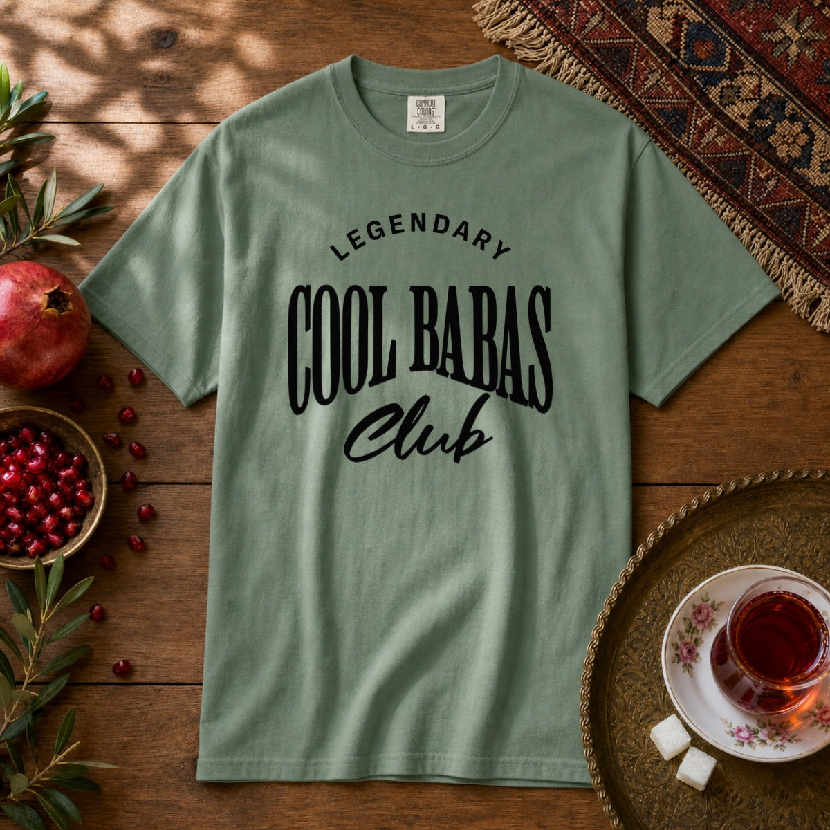 Cool Babas Club Premium Tee - Light Green