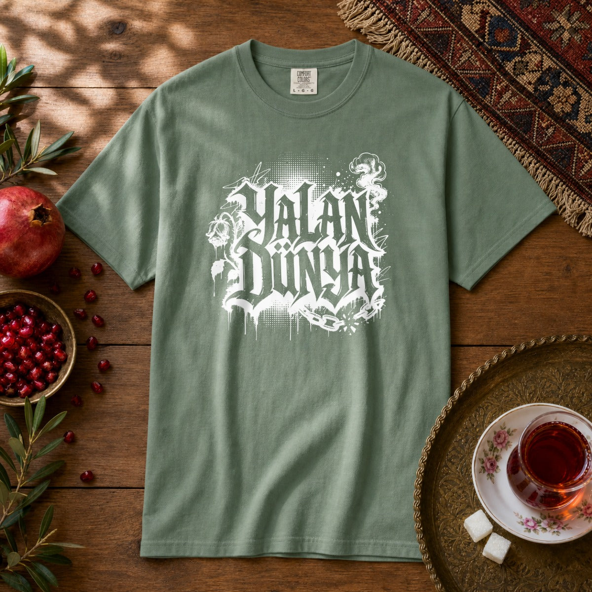 Yalan Dunya Premium Tee - Light Green