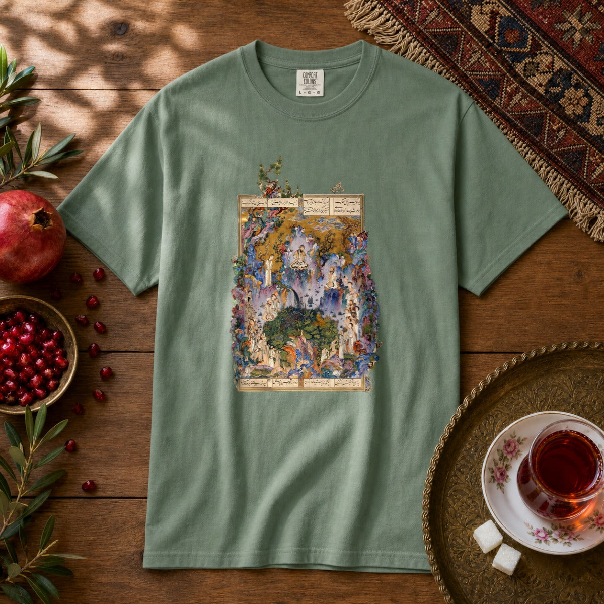 Court of Keyumars Premium Tee - Light Green