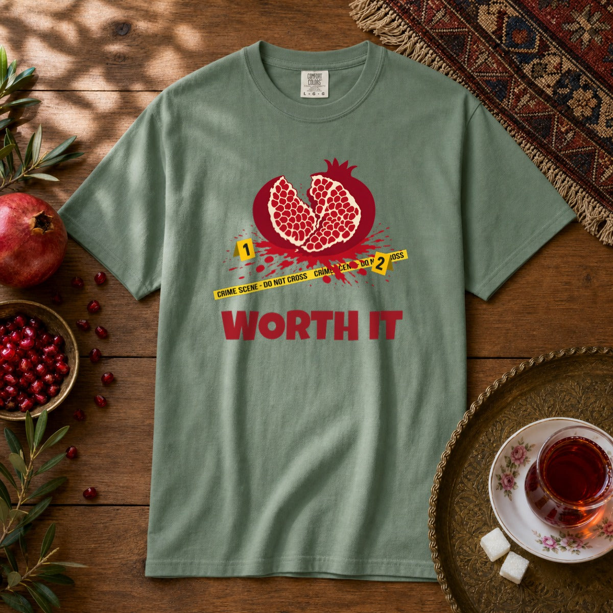 Worth It Premium Tee - Light Green