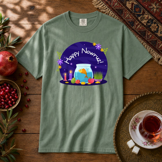 Haft-Seen Nowruz Premium Tee - Light Green
