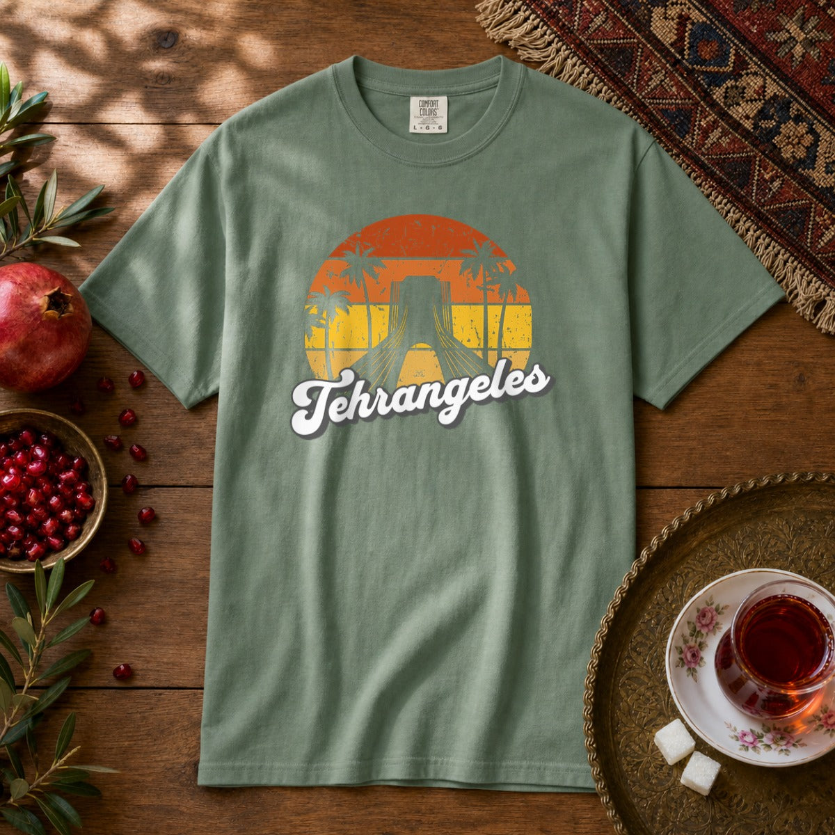 Tehrangeles Premium Tee - Light Green