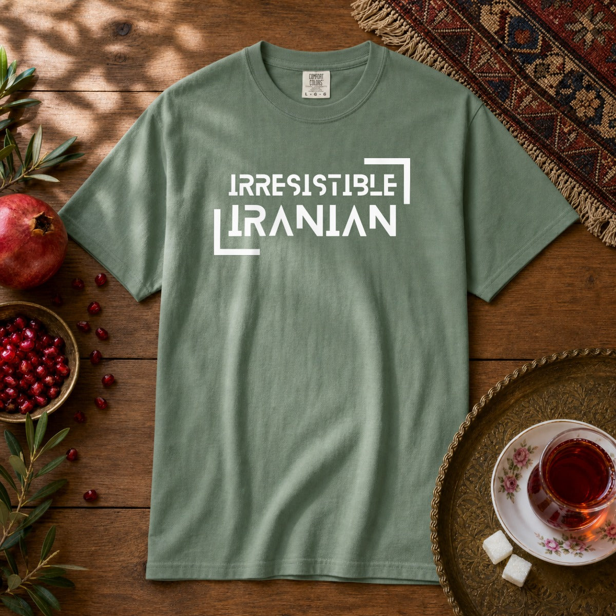 Irresistible Iranian Premium Tee - Light Green