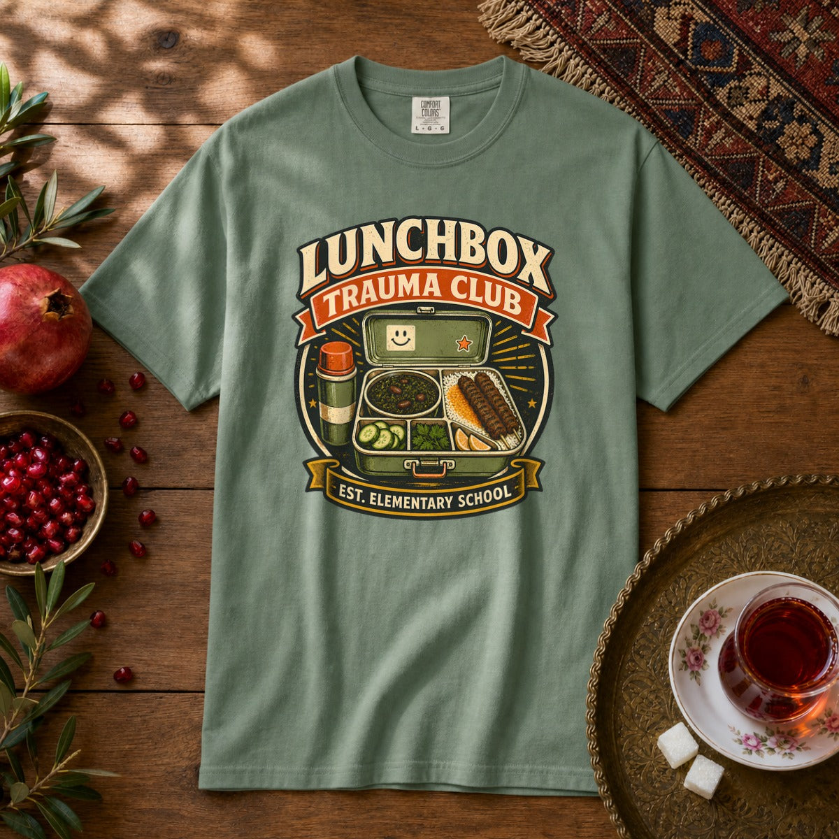 Lunchbox Trauma Club Premium Tee - Light Green