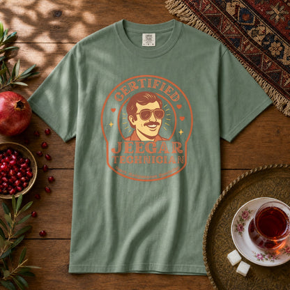 Certified Jeegar Technician Premium Tee - Light Green