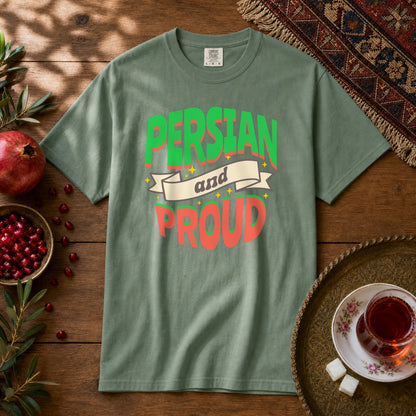 Persian & Proud Premium Tee - Light Green
