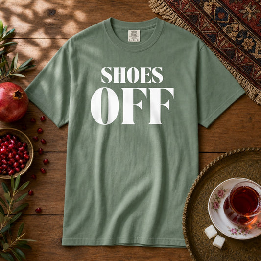Shoes Off Premium Tee - Light Green