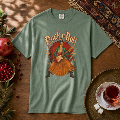 Rock n Roll Premium Tee - Light Green