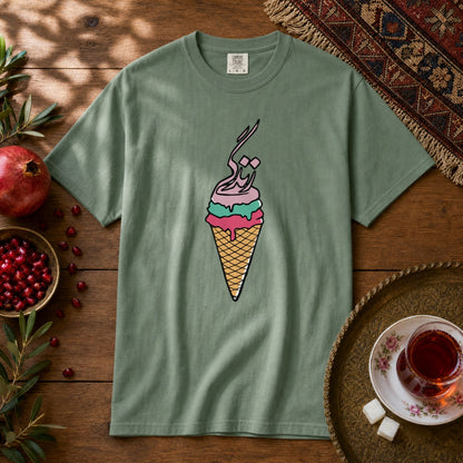 Life Ice Cream Premium Tee - Light Green