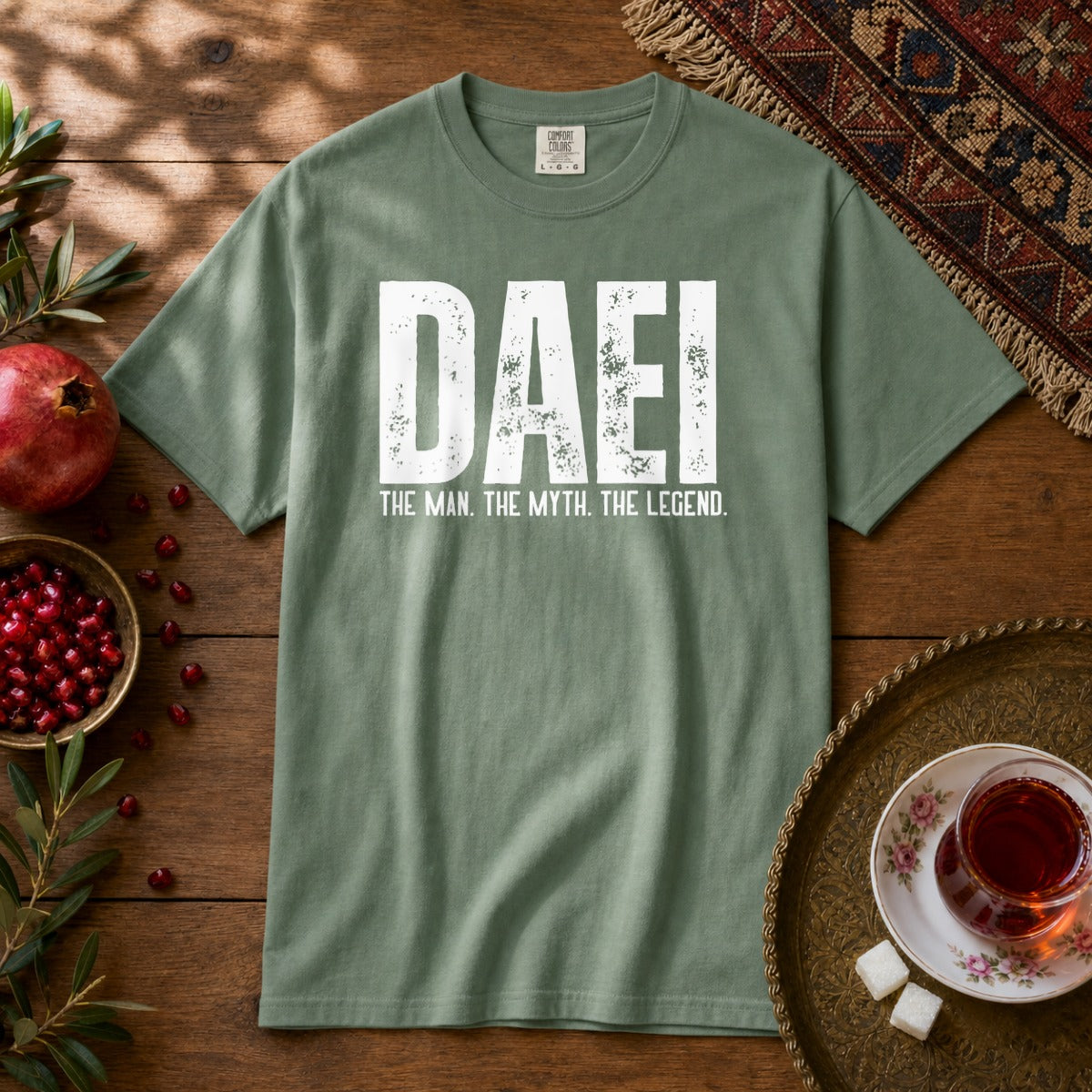 Daei, the myth Premium Tee - Light Green