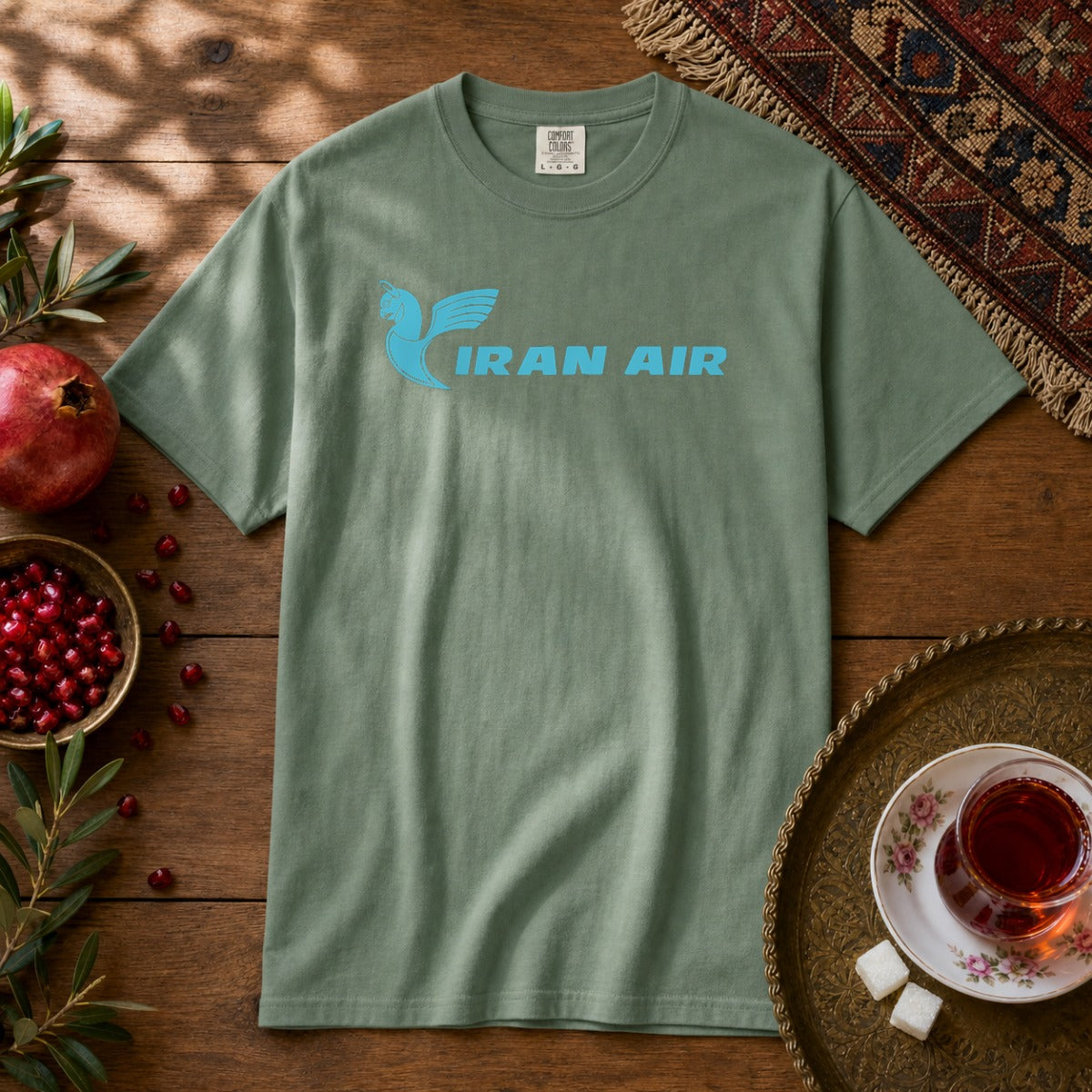 Iran Air Premium Tee - Light Green