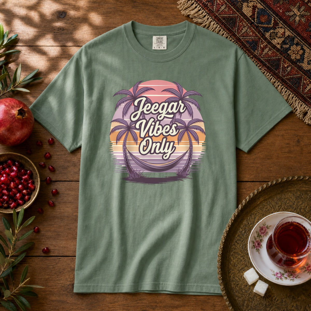 Jeegar Vibes Only Premium Tee - Light Green