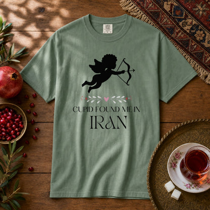Cupid Found me in Iran Premium Tee - Light Green