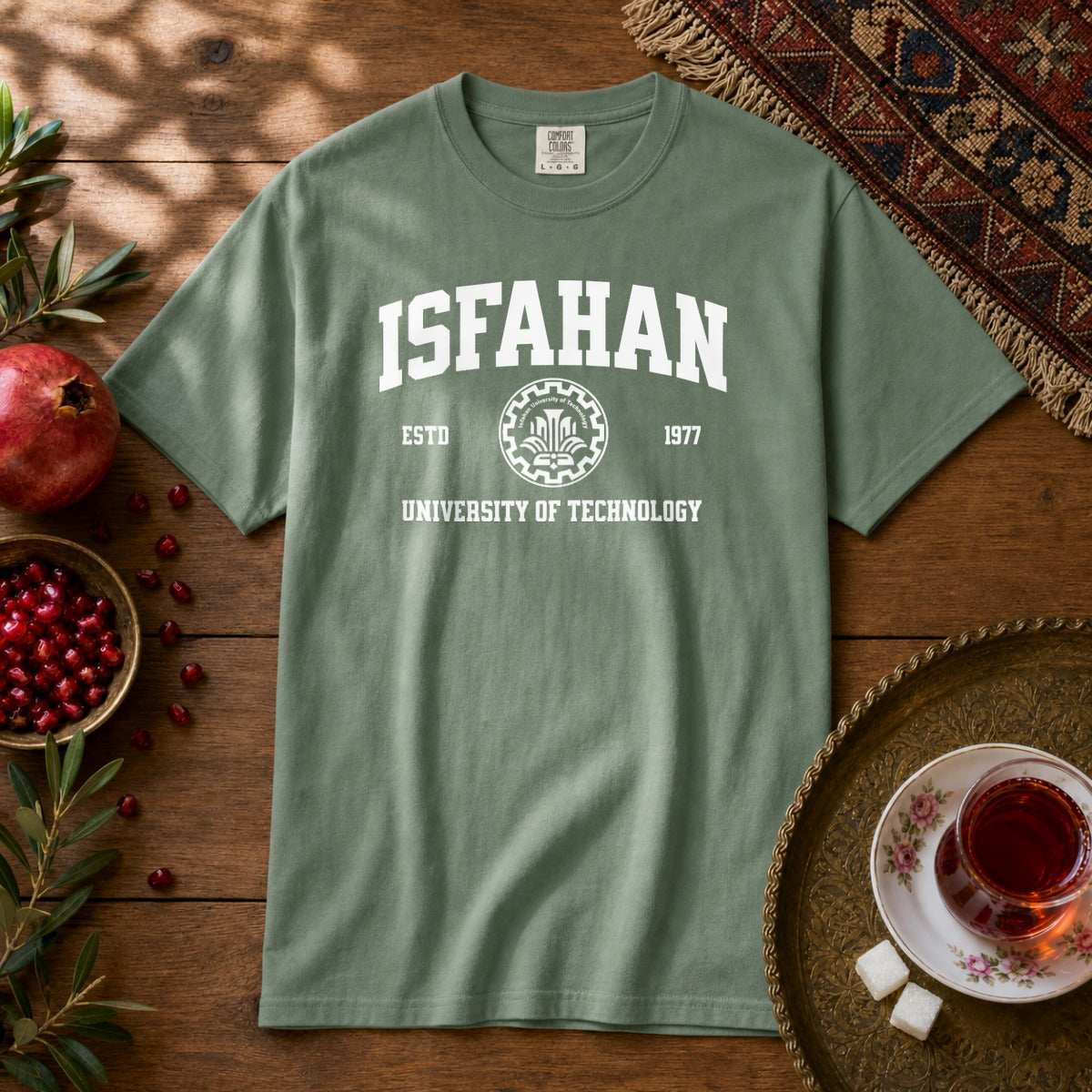 Isfahan University of Technology Premium Tee - Light Green