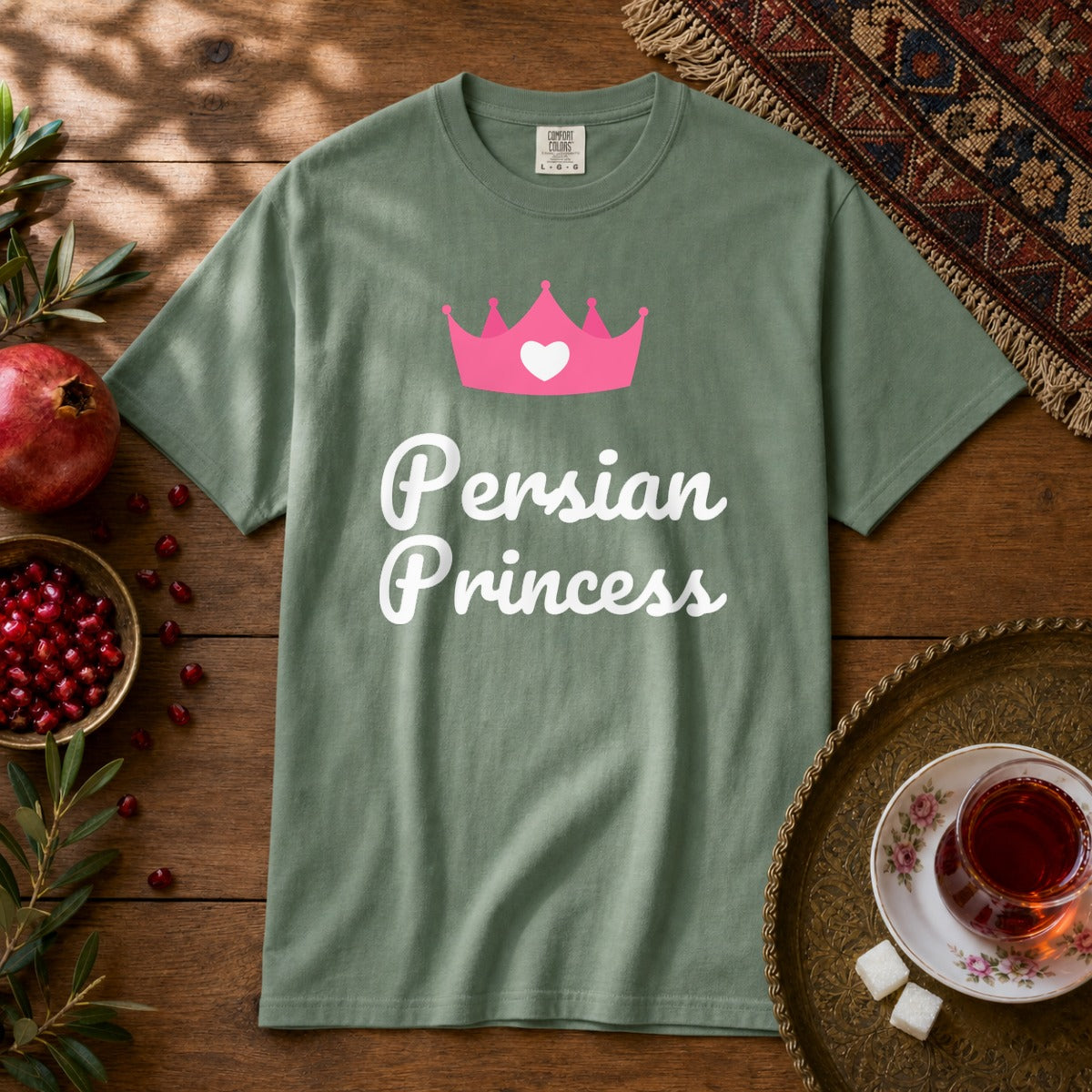 Persian Princess Premium Tee - Light Green
