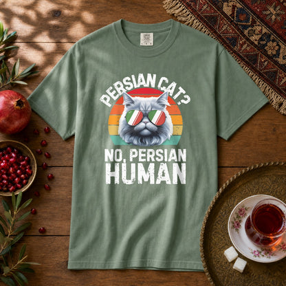 Persian Cat Human Premium Tee - Light Green
