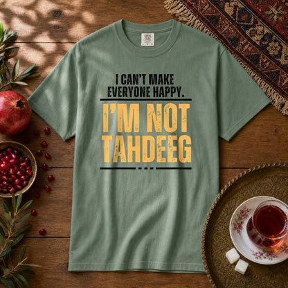 I'm Not Tahdeeg  Premium Tee - Light Green
