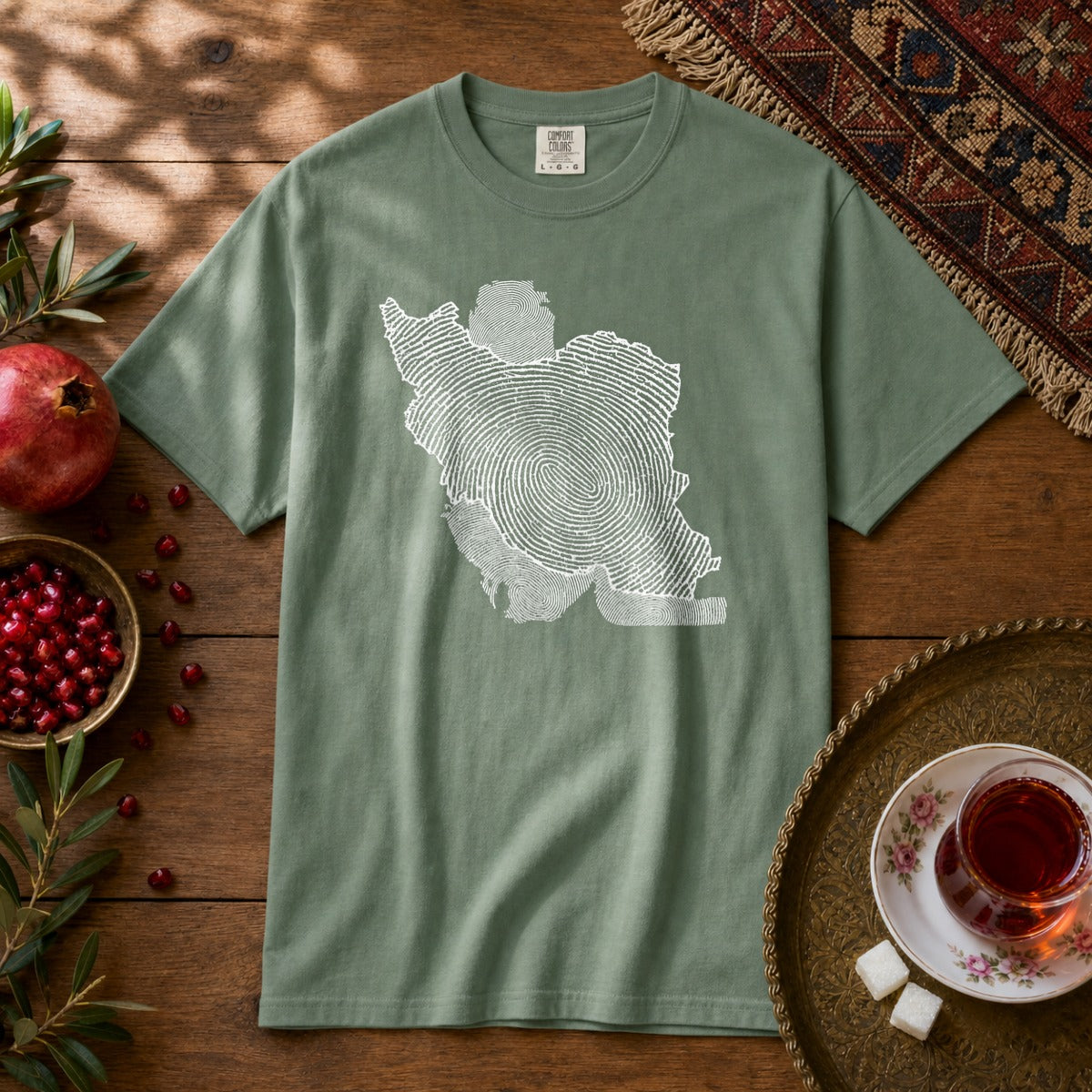Iran is my ID Premium Tee - Light Green