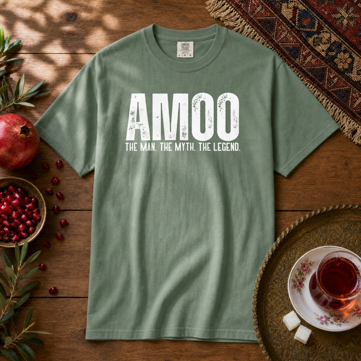 Amoo, the myth Premium Tee - Light Green