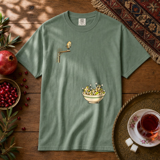 Diving Pistachio Premium Tee - Light Green