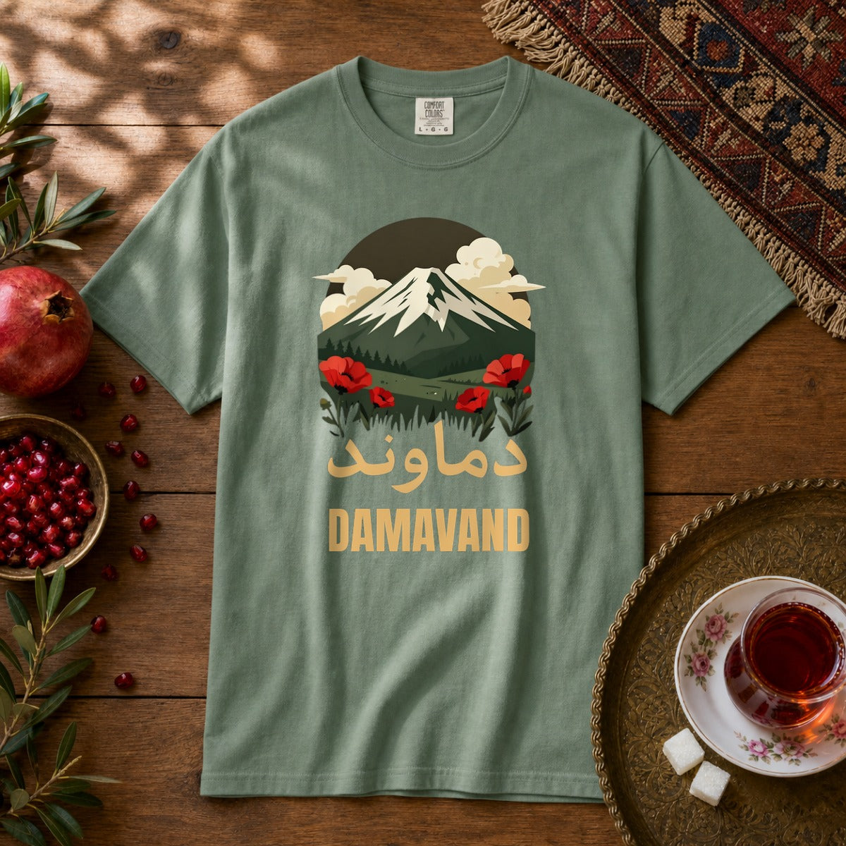 Damavand Dream Premium Tee - Light Green