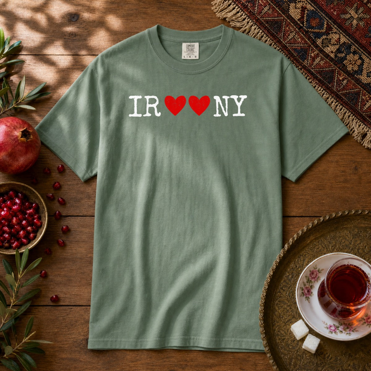 Iroony Premium Tee - Light Green
