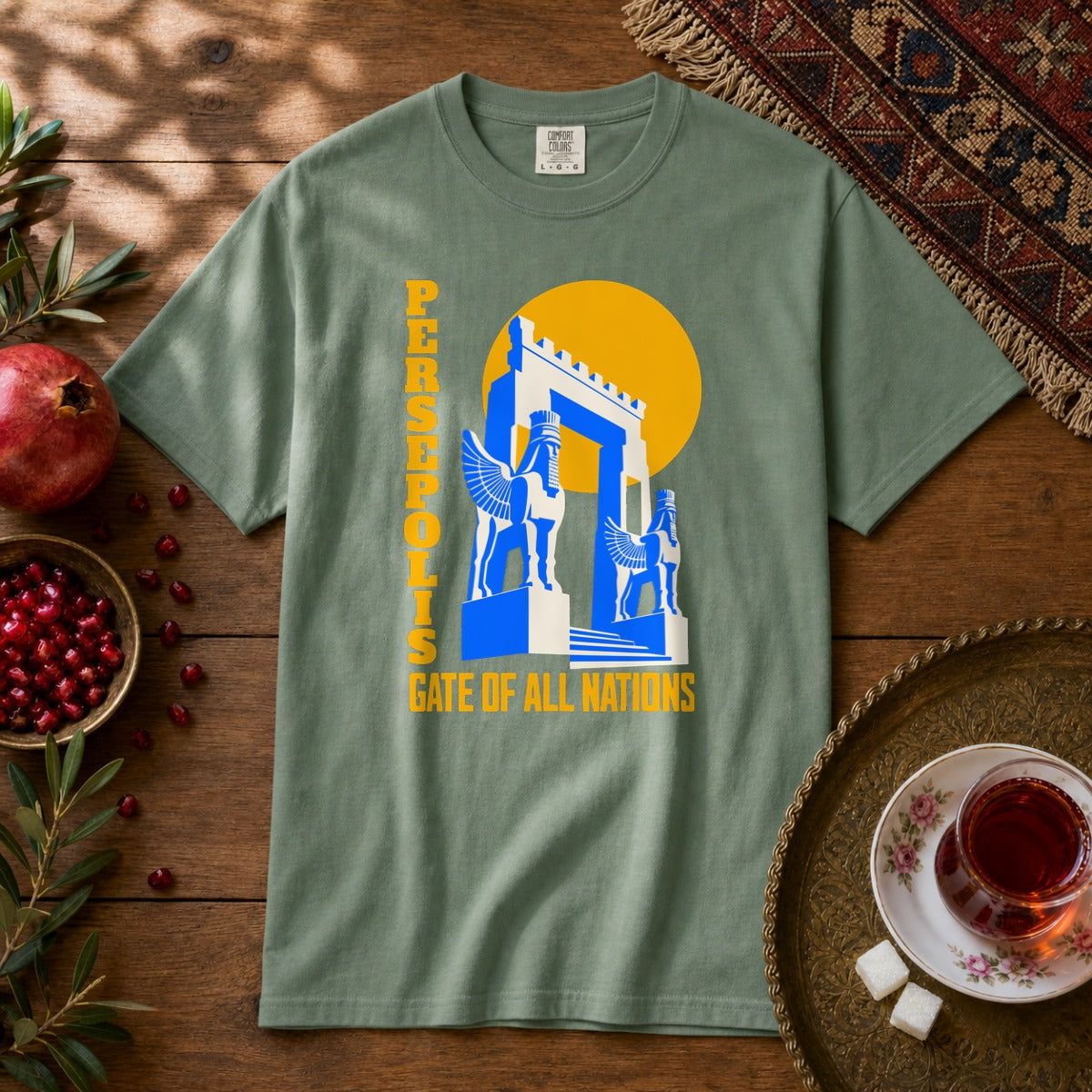Persepolis Premium Tee - Light Green