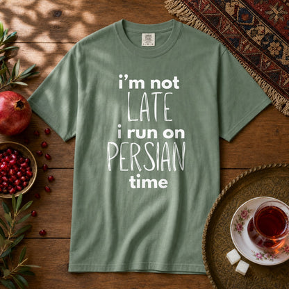 Persian Late Premium Tee - Light Green