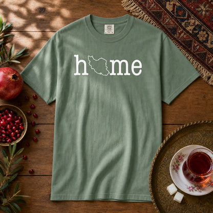 Iran Home Map Premium Tee - Light Green
