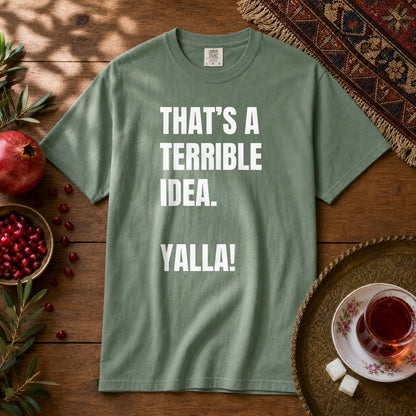 Yalla! Premium Tee - Light Green