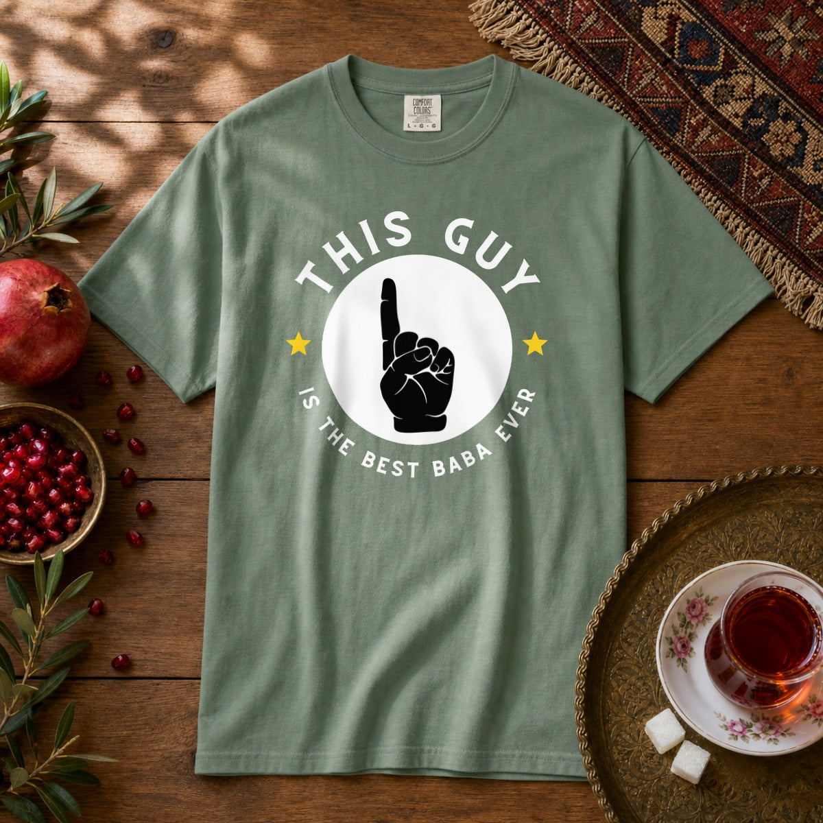 This guy is the best Baba Premium Tee - Light Green