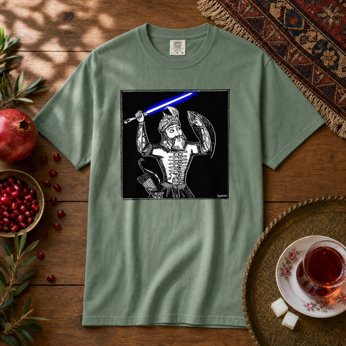 Rostam Skywalker Premium Tee - Light Green