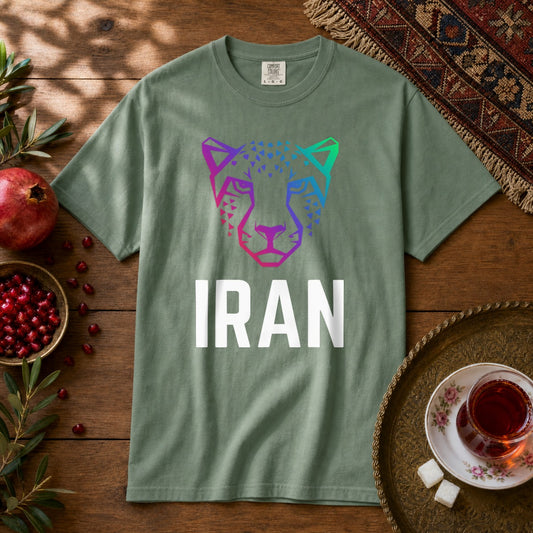 Persian Cheetah Premium Tee - Light Green