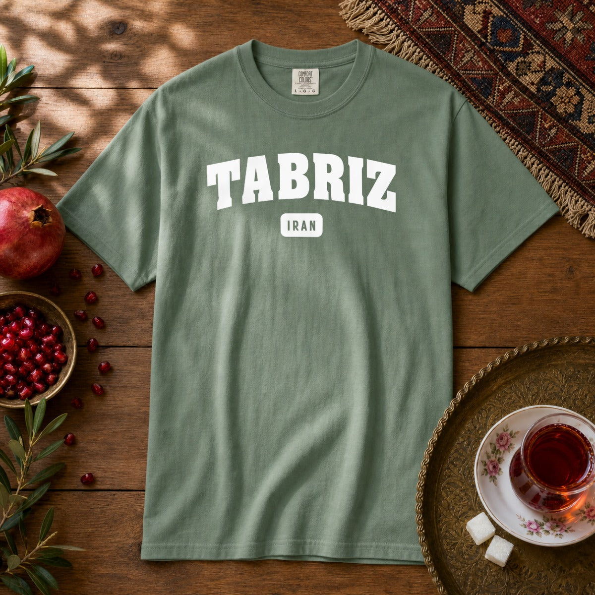 Tabriz Premium Tee - Light Green