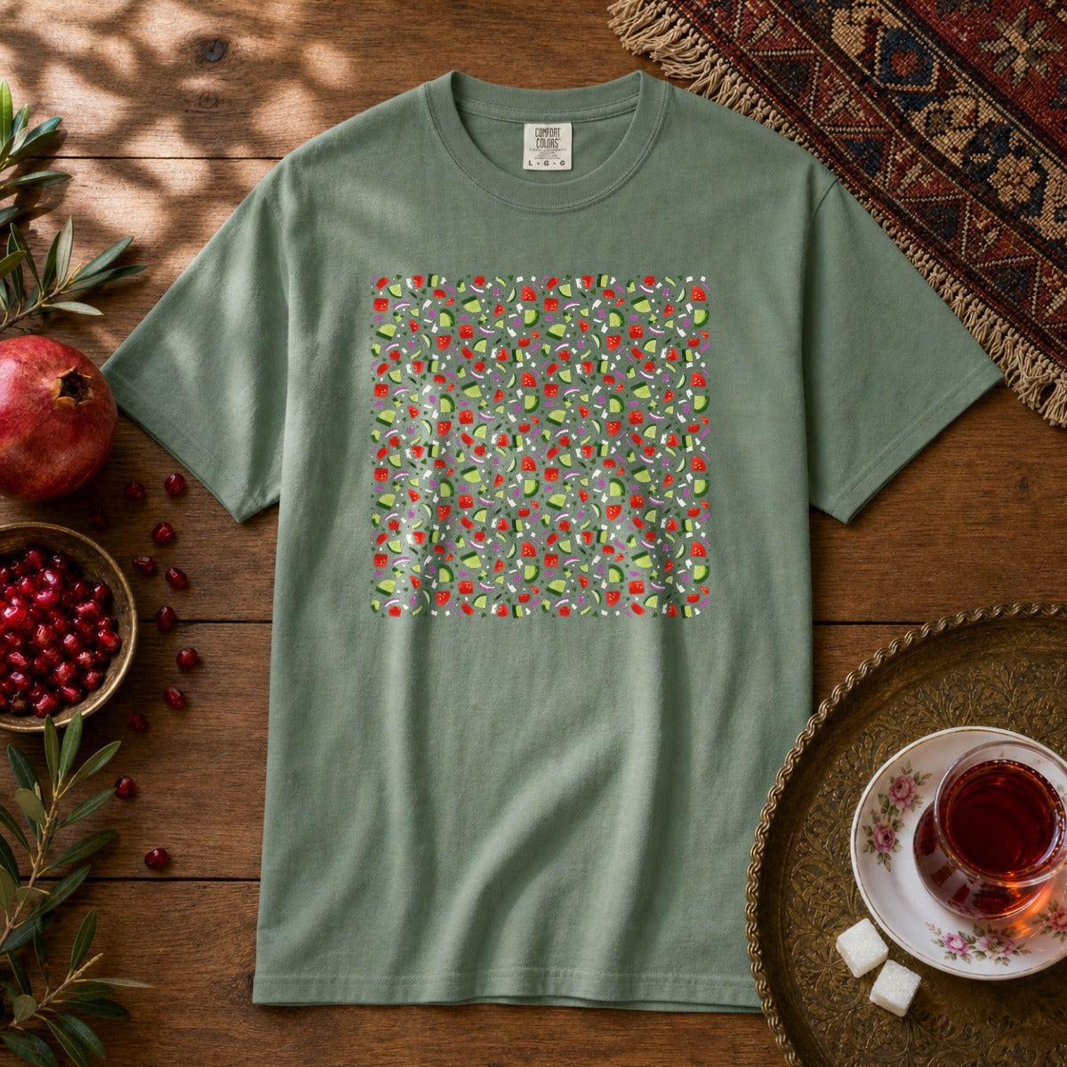Salad Shirazi Premium Tee - Light Green