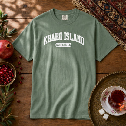 Kharg Island Est. 4000 BC Premium Tee - Light Green
