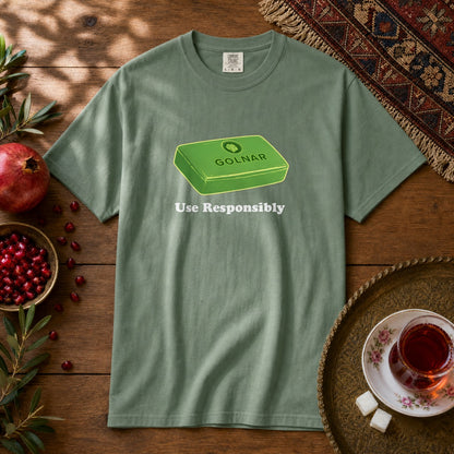 Golnar Premium Tee - Light Green