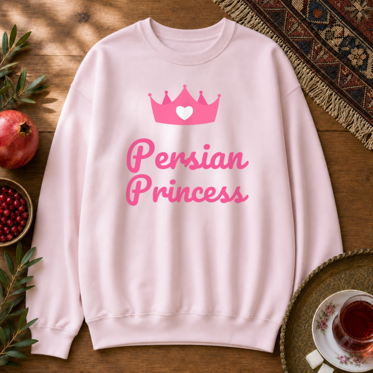 Persian Princess Sweatshirt - Light Pink