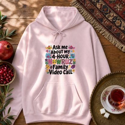 Nowruz Video Call Hoodie - Light Pink
