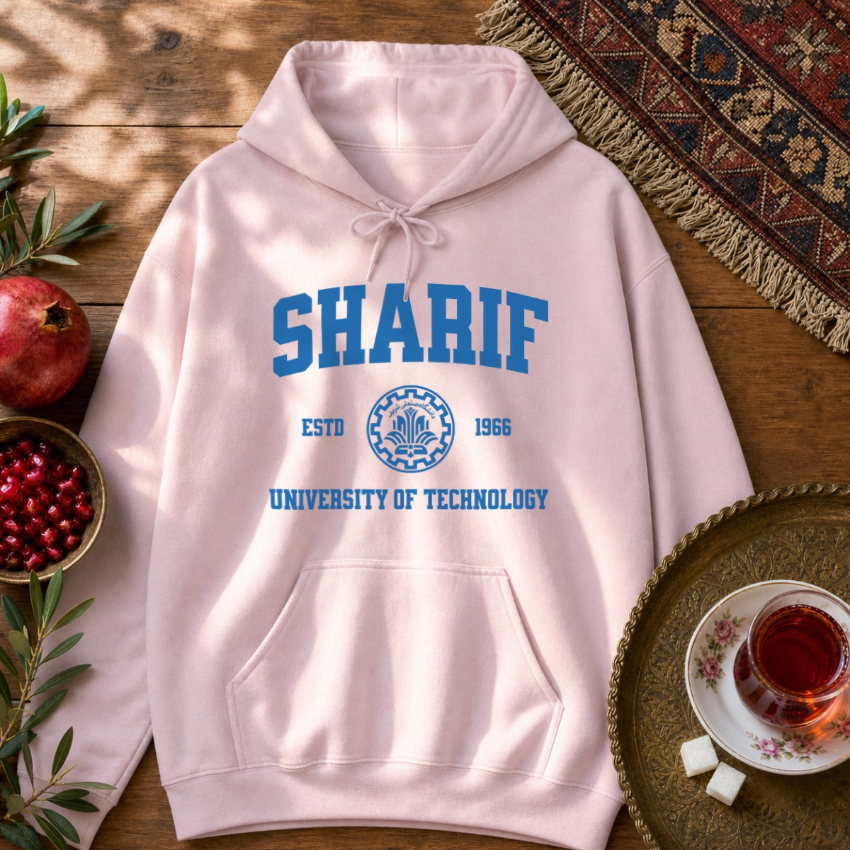Sharif University Hoodie - Light Pink