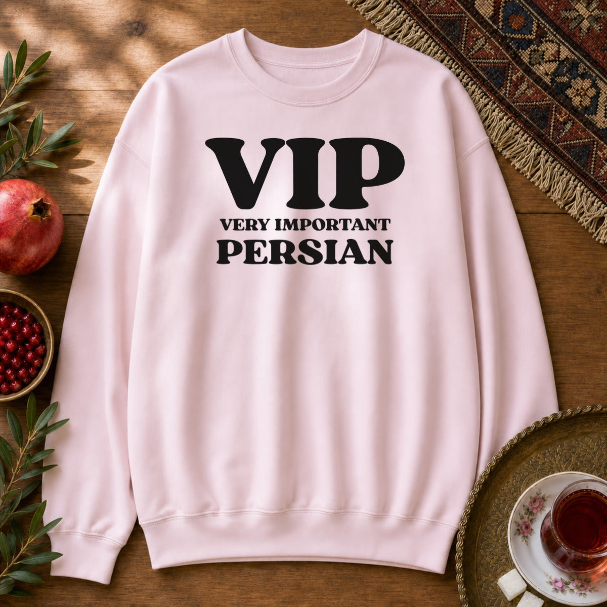 Persian VIP Sweatshirt - Light Pink
