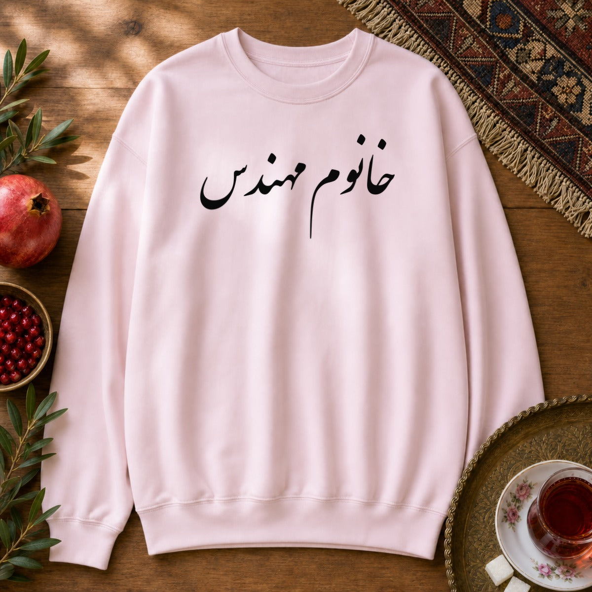 Khanoom Mohandes Sweatshirt - Light Pink