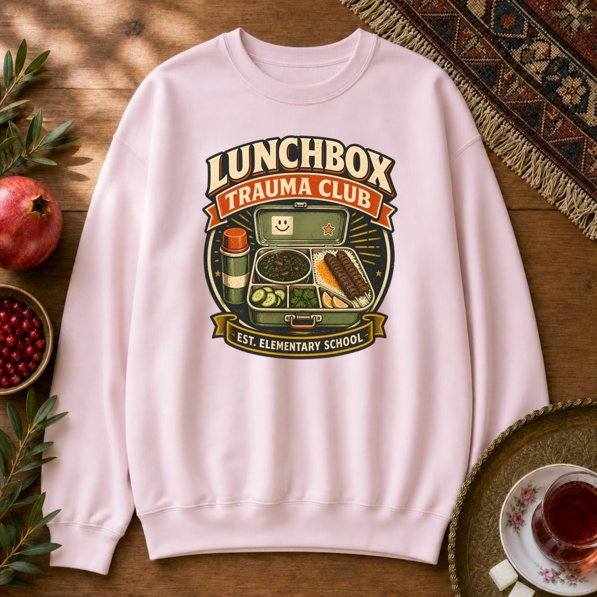 Lunchbox Trauma Club Sweatshirt - Light Pink