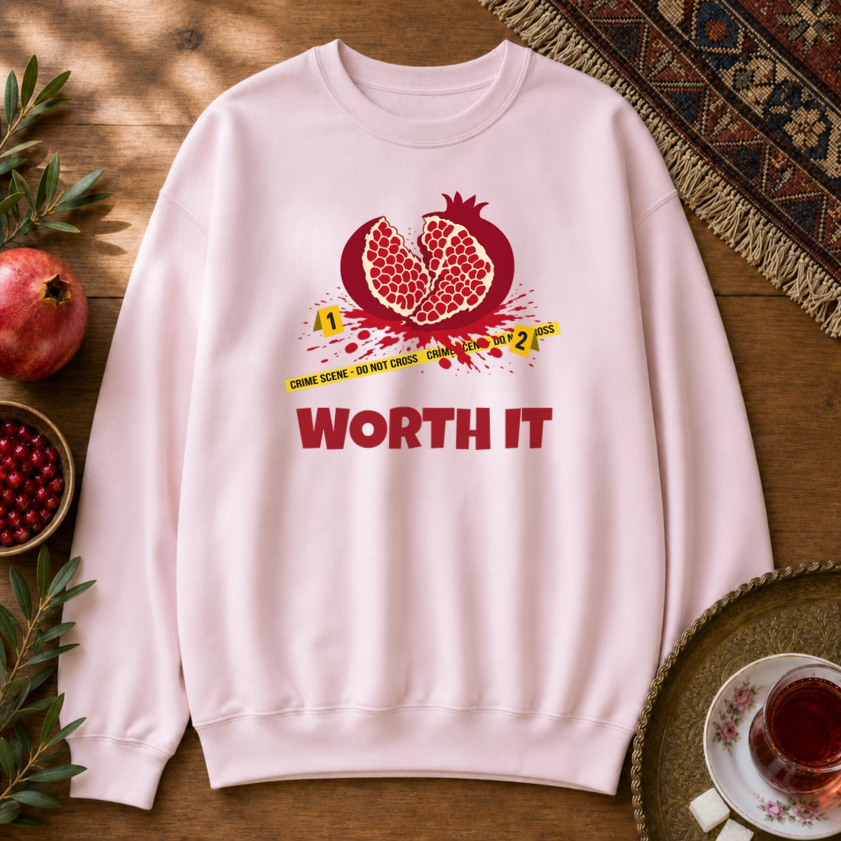 Worth It Sweatshirt - Light Pink