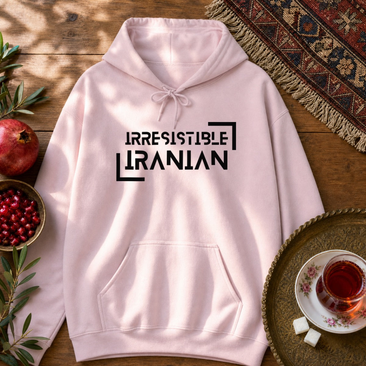 Irresistible Iranian Hoodie - Light Pink