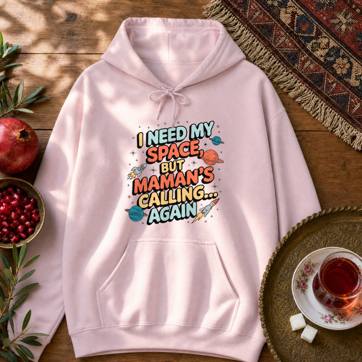 I Need My Space Hoodie - Light Pink