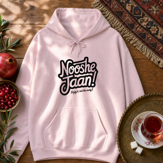 Nooshe Jaan, But Like Really Hoodie - Light Pink