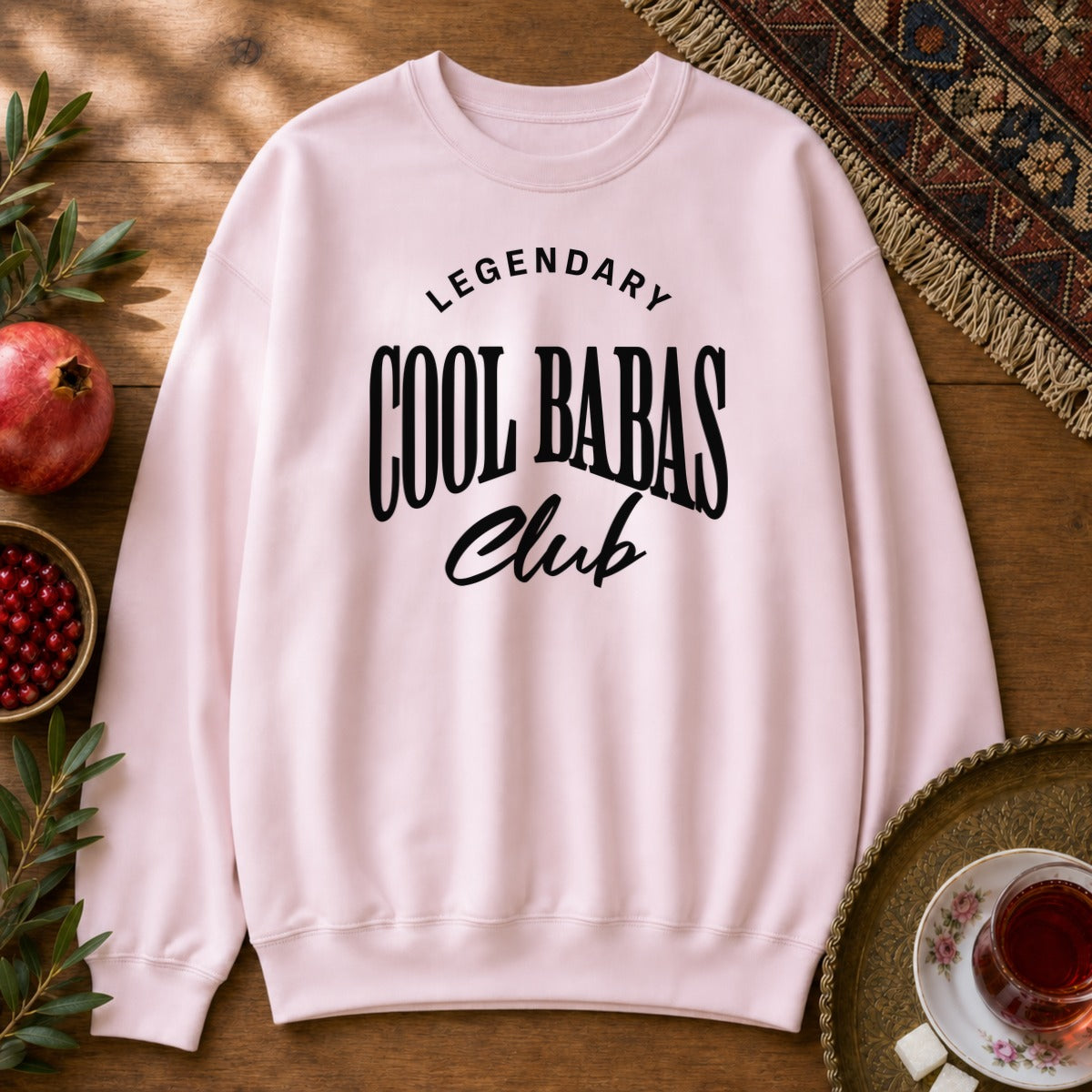 Cool Babas Club Sweatshirt - Light Pink