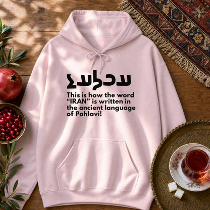 Write Iran Ancient Way Hoodie - Light Pink