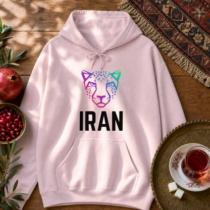 Persian Cheetah Hoodie - Light Pink